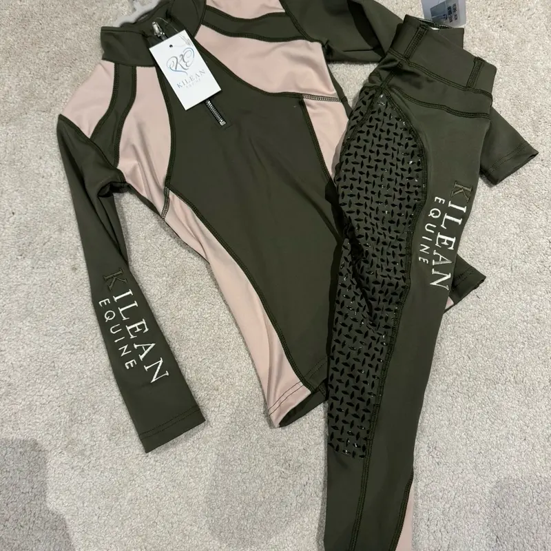 Equestrian junior riding leggings and Baselayers 1