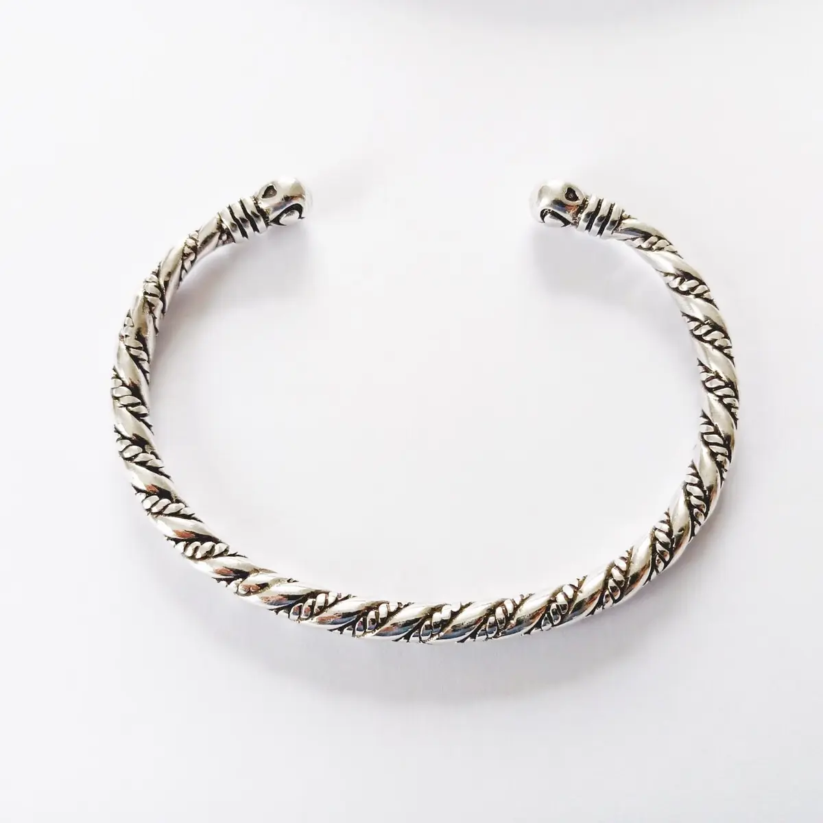 925 Sterling Silver Bracelet Cuff Bangle for Women and Men