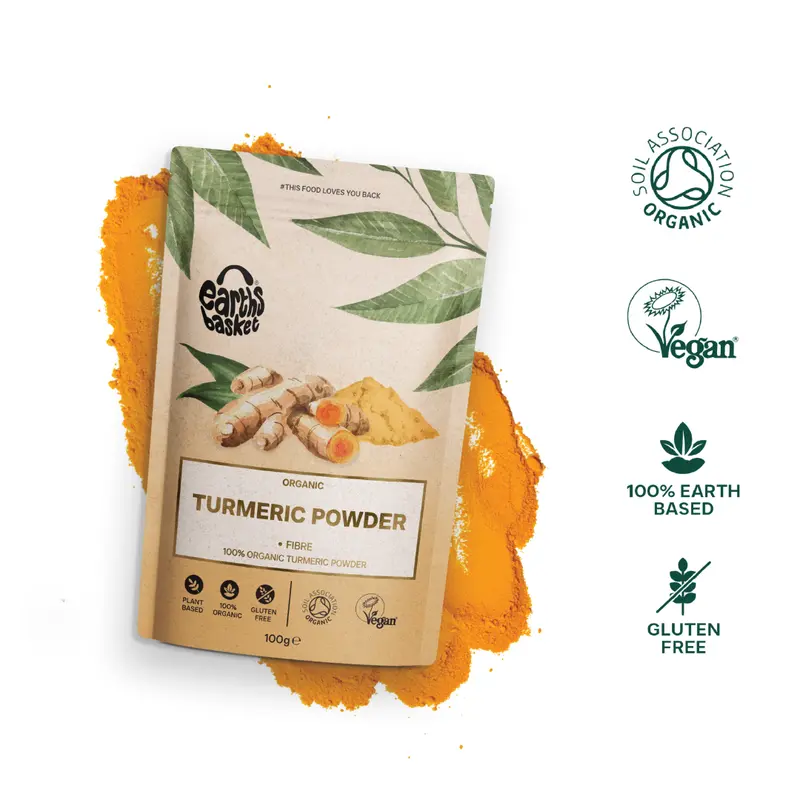 Earths Basket Turmeric Powder 100g Spice Natural Flavor 1
