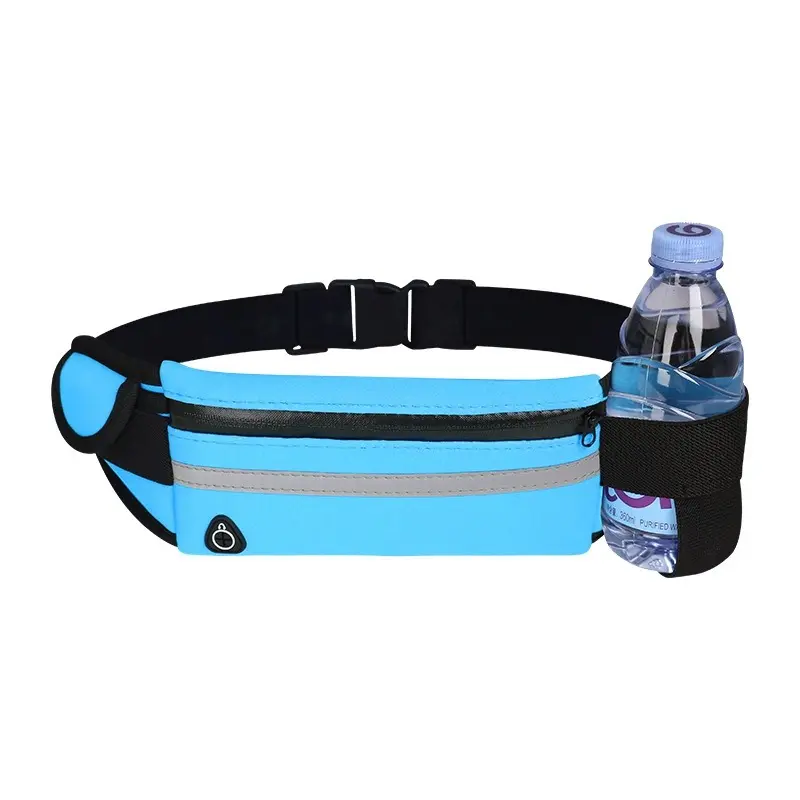 Reflective Multifunctional Running Waist Bag with Waterproof Phone Pouch and Bottle Holder 2