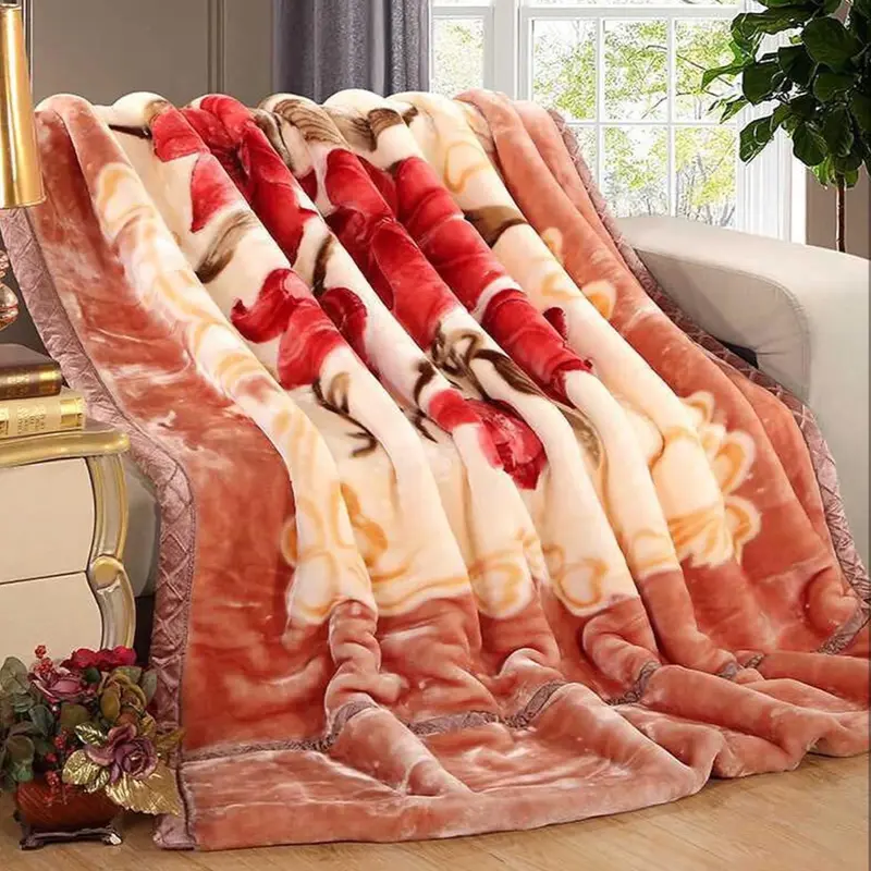 Fleece Blanket 2 Ply Reversible - Luxury Faux Fur Throw Fluffy Blanket for Bed | Soft Warm Thick Fleece Blanket | Bed Throw King Size Blanket Adult Bedroom (240x200cm)top quality super soft blanket silk touch designed in turkey 6k blanket 0