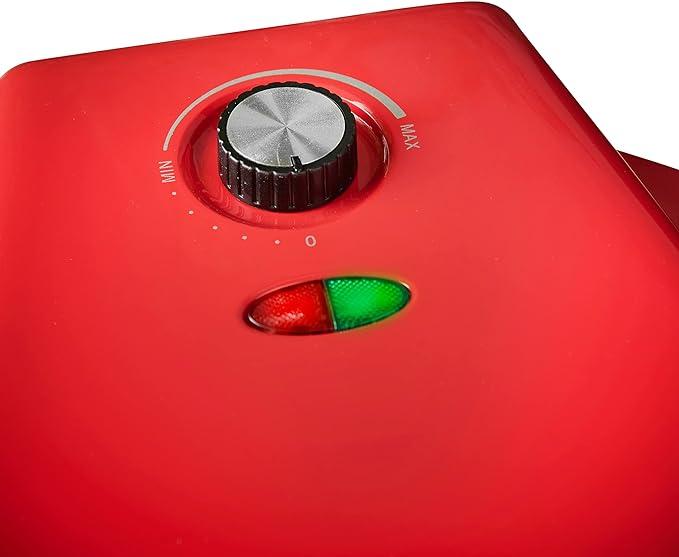 MisterChef Countertop Pizza Maker 1450W Non-Stick Ceramic Plates, 12 Inch / 30cm, 2,3 Metal, Indoor Electric Pizza Oven for Crepes, Pancakes, Free Recipe Book, Red 6