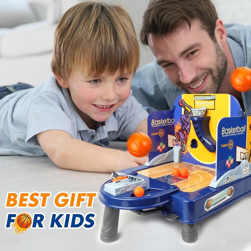Mini Basketball Shooting Game Toy - 24-Inch Finger Flick Basketball Set, Desktop Basketball Tabletop Set with Court, Movable Basket and Score Feature - Fun for Kids & Adults 7
