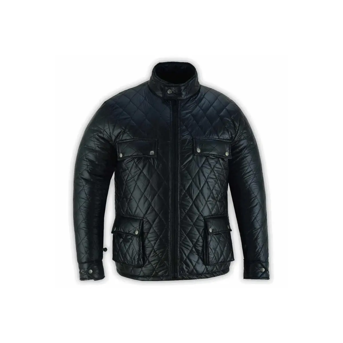 Men Diamond Puffer Jacket Black For Winter