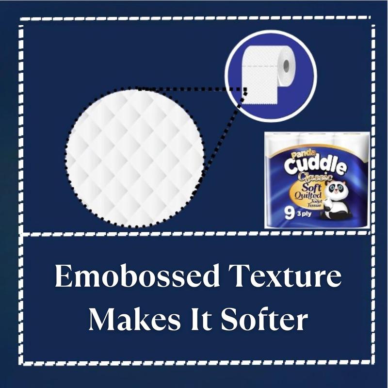 45 / 90 / 135 Panda Classic / Aloe Vera / Lemon Scented Fragranced Soft Quilted Gentile Toilet Tissue Paper Rolls 3 Ply Embossed Loo Roll Bathroom Paper Super Thick 200 Sheets Value Family Bundle Pack Personal Wall 3