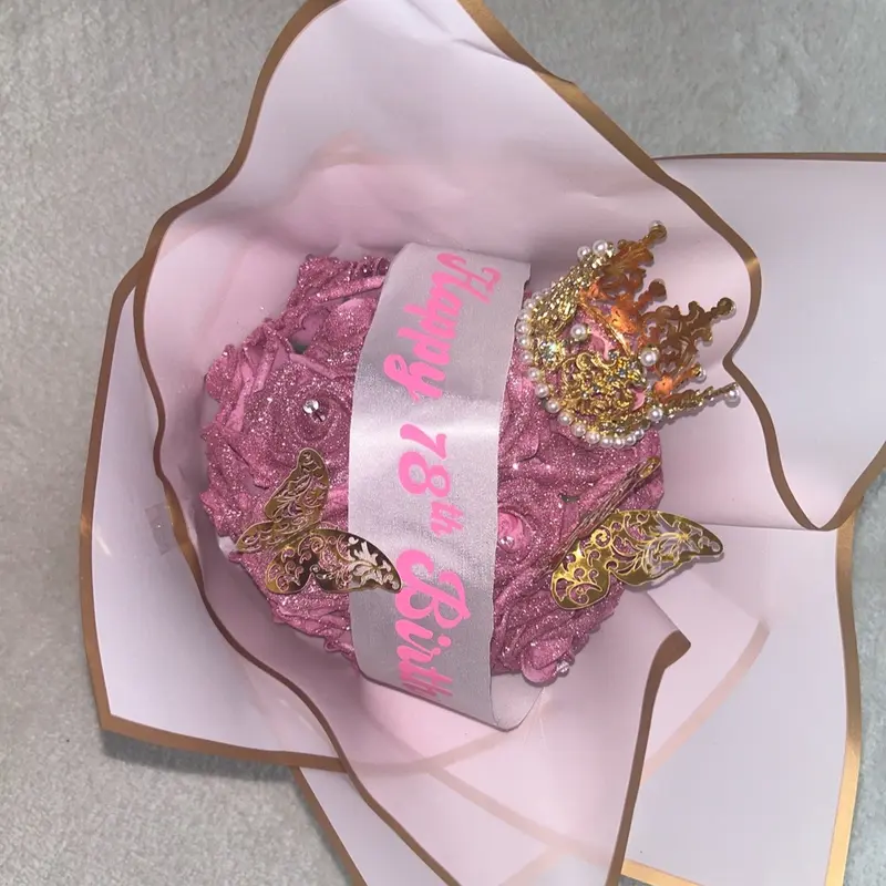 Glitter foam Roses 5