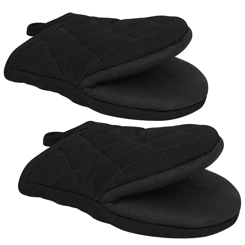 Premium Silicone Oven Mitts for Cooking & Baking - Non-Slip, Heat Resistant, Food Safe - Perfect Gift for Graduation, Juneteenth, Labor Day, Grandparents Day, Earth Day Bakeware 5