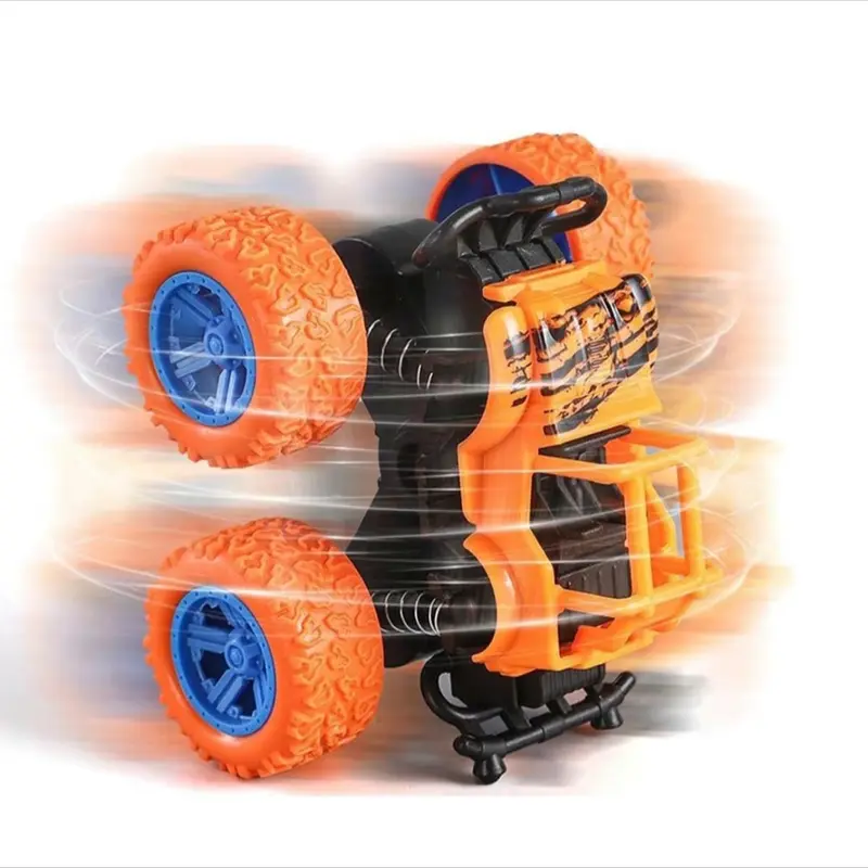 RC Stunt Car Toy for Kids - Monster Truck Toy, 1/2/4 Counts Off-road Toy Car, Rotating Stunt Vehicle 3