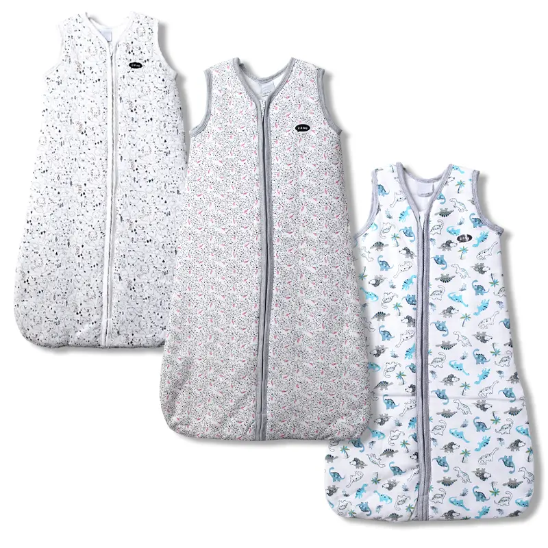 Baby Sleeping Bags 2.5 Tog for 0-6 and 6-18 Months Boys Girls Unisex with Flamingos, Cats, Dogs Pink Bird