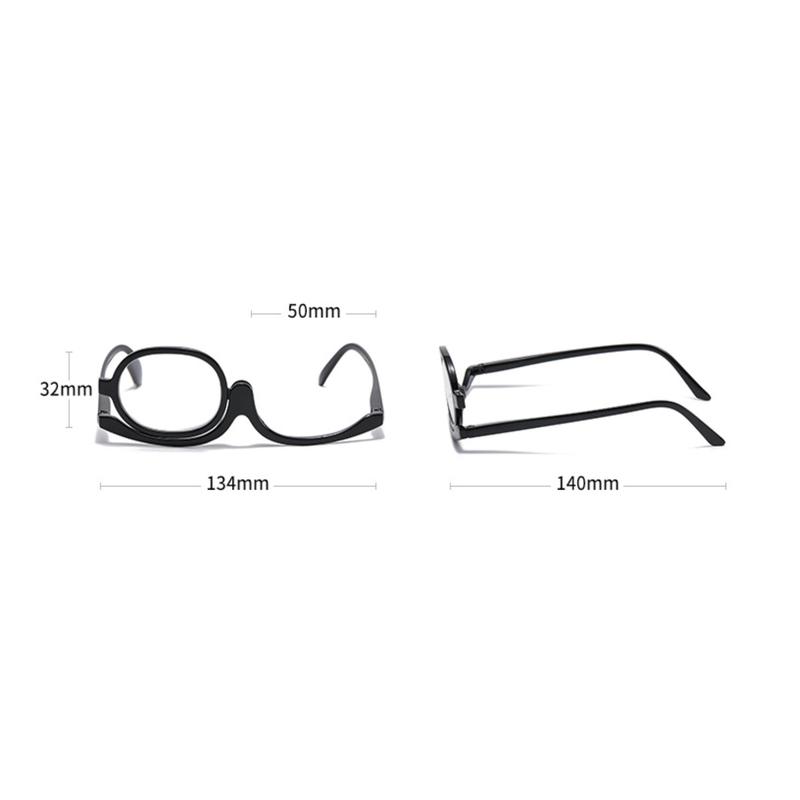 Magnified Makeup Glasses with Flip Lens - Various Strengths 3