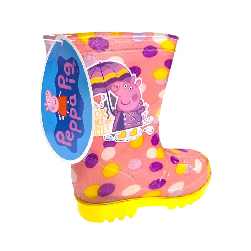 girls pink peppa pig character wellington boot 4