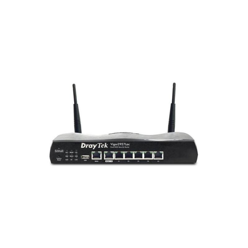 Draytek Vigor 2927Lac wireless router Gigabit Ethernet Dual-band (2.4 GHz / 5 GHz) 4G Black 0