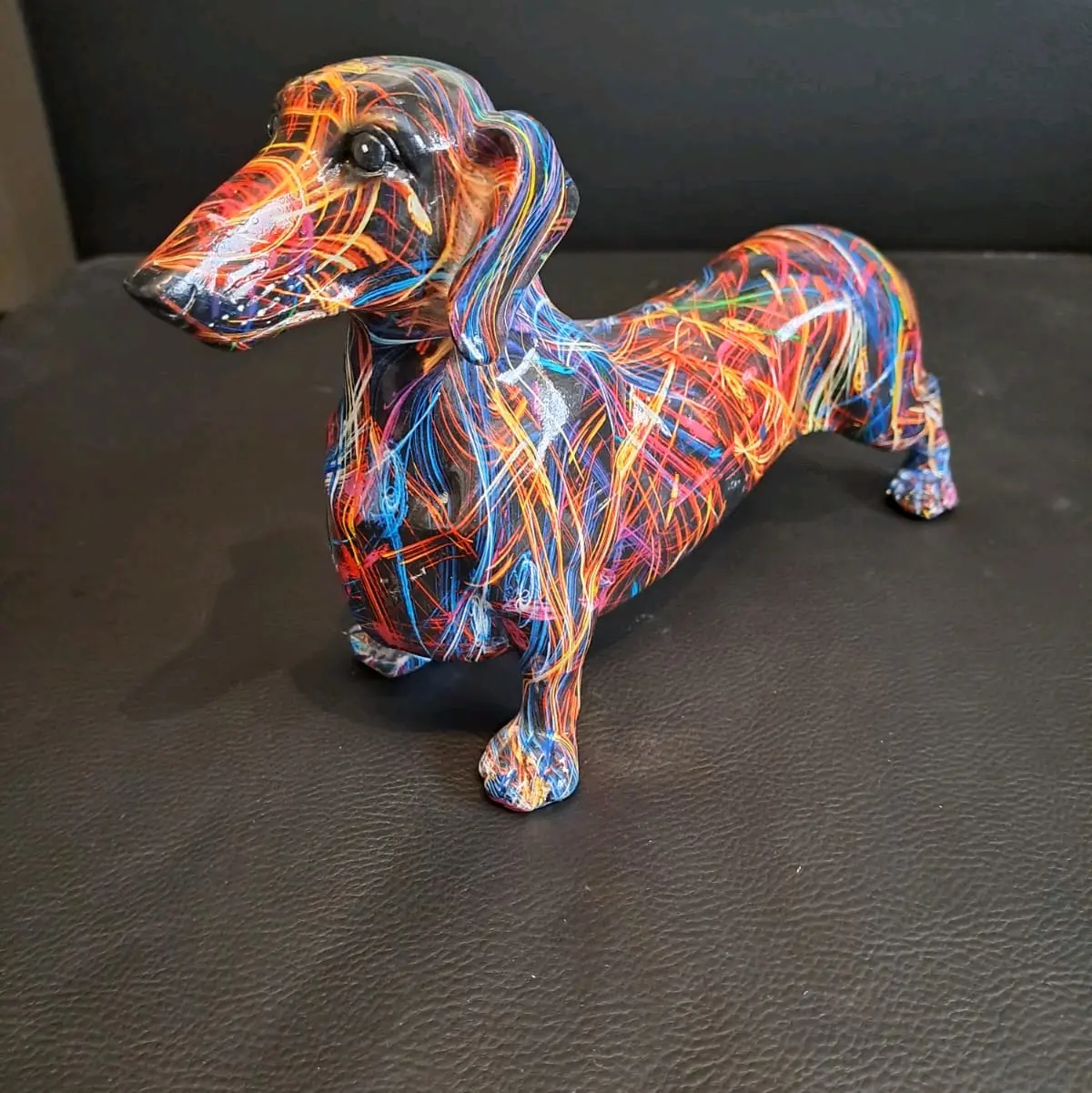 Dachshund Standing Super Nova Art - Brand New With Box