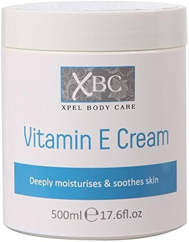 XBC Vitamin E Cream 500ml - Deeply Moisturizes & Soothes Skin - Body Care Moisturizers 0