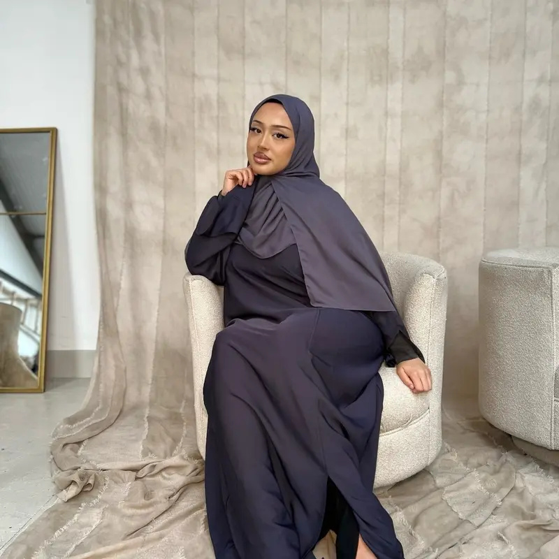 Asma Abaya- Grey 1