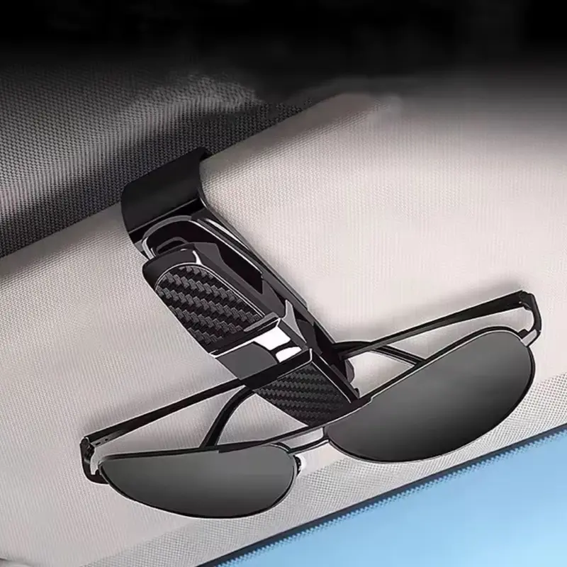Universal Car Auto Sun Visor Glasses Box Sunglasses Clip Card Ticket Holder Stand Fastener Eyeglasses Car Accessories 0