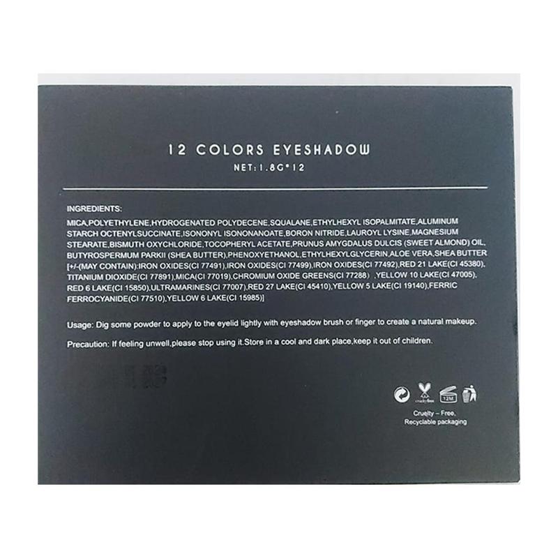 12 Color High Pigment Eyeshadow Palette - Made by Elite Eves. Makeup Cosmetic 1