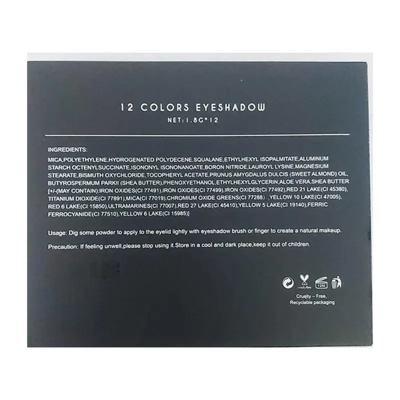 12 Color High Pigment Eyeshadow Palette - Made by Elite Eves. Makeup Cosmetic 1