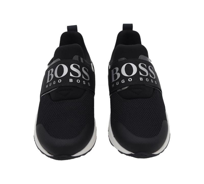 Hugo Boss Kids Wear J29276 09B Trainers Black UK 10-7.5 2