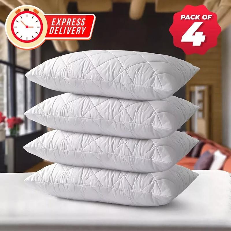 Hotel Quality Quilted Pillows - Pack of 2 | Pack of 4 - Premium Quality With Same Day Shipping 1