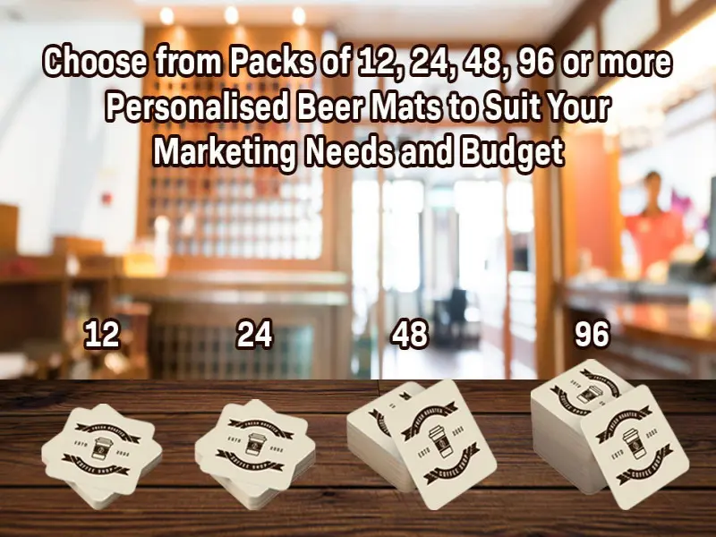 Corporate Events & Promotions Business Logo Drink Mats Cardboard Coaster Drink Mat for Work offices 2