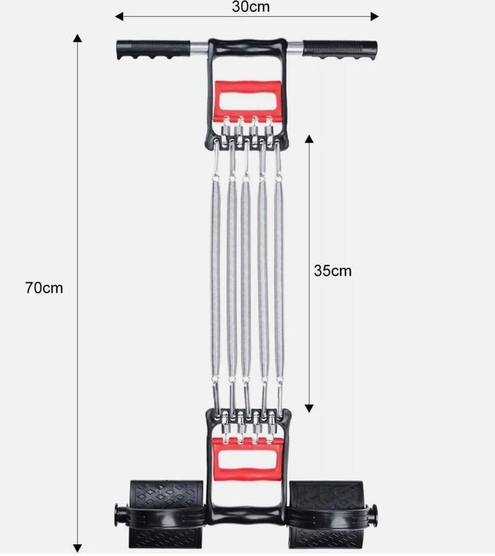 Chest Expander,  5 Spring Chest Expander 3 In 1 Pull Stretcher Gym Muscle Training Exerciser 30kg, Home Gym Equipment, Fat Belly Burners, Home Fitness Equipment 5