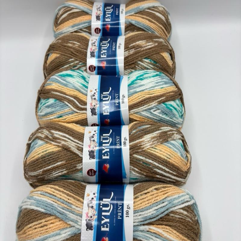 Eylul knitting crochet yarn 5x100g balls 6