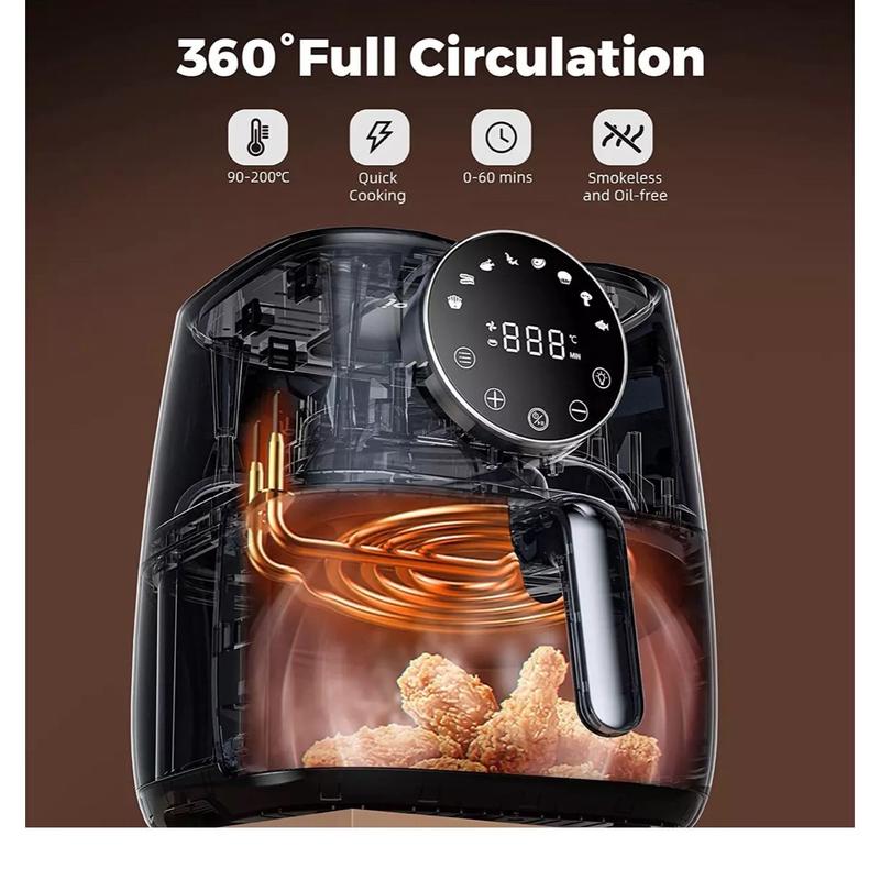 Joyami Air Fryer 5.7L Large Capacity Nonstick 8 Preset Smart Cooking Programs 4