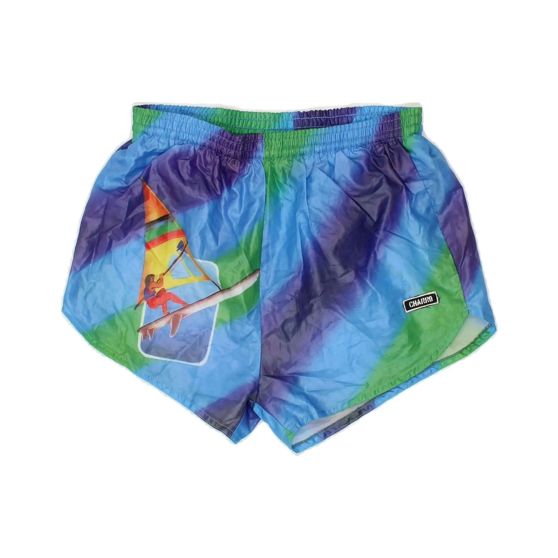 Pre-Owned Vintage CHARRO Mens Swimming Shorts Medium W32 L2 Multicoloured Striped Polyester