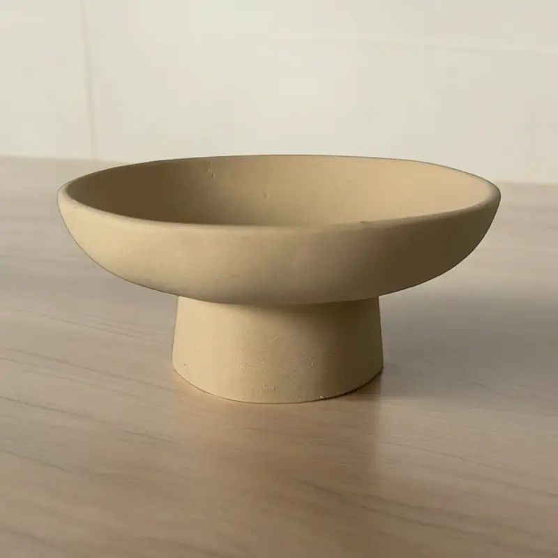 Handmade Contemporary Storage Candle Popery Holder Bowl Decor Jesmonite Round Ornament 8