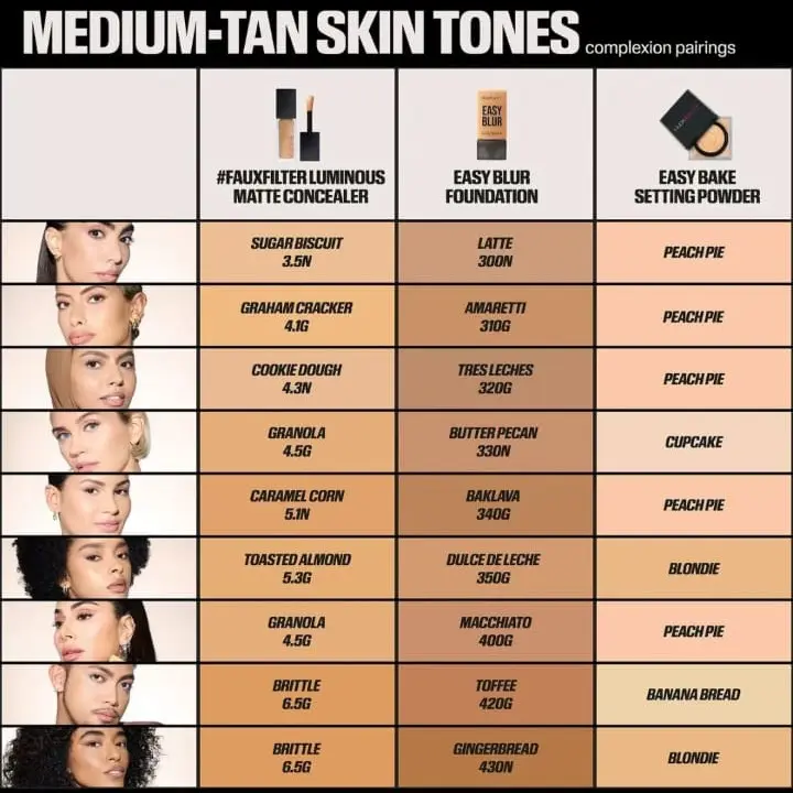 HUDA BEAUTY Easy Blur Foundation with Niacinamide-Lightweight Concealer for Flawless Makeup, 12-Hours Wear & Setting Powder (30ml)   Smoothing Cosmetic 7