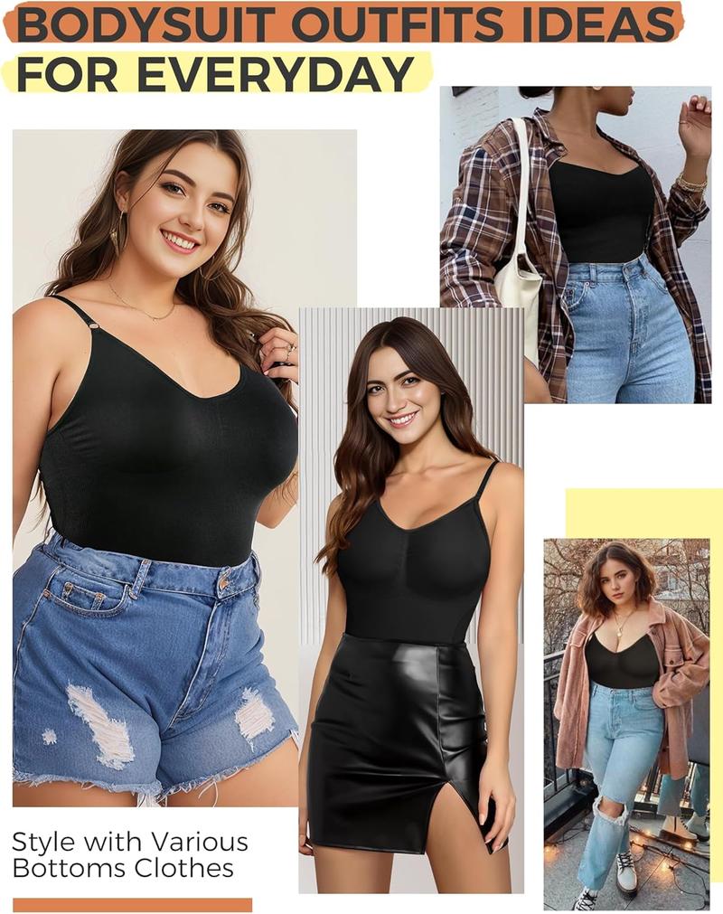 Product Introduction of Bodysuits for Women, Womens Shaping Bodysuits, Shapewear Body suit for Women, V Neck Sleeveless Workout Tops for Women Clothing 7