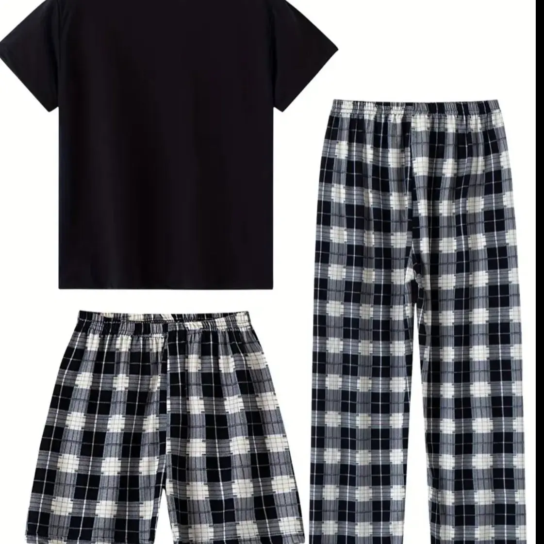 Boys 3 Piece PJ Set - Shorts, T-Shirt & Trouser