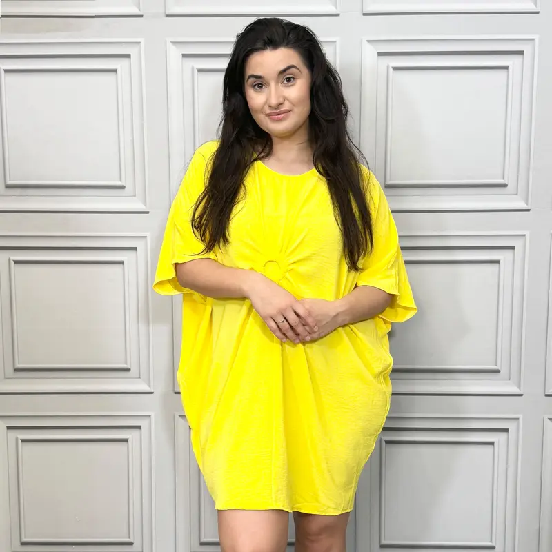 [Silu Boutique] Crinkle Ring Front Summer Dress , Fits up to UK30, Summer Dresses, Summer Wear, Women's Summer Fashion 8