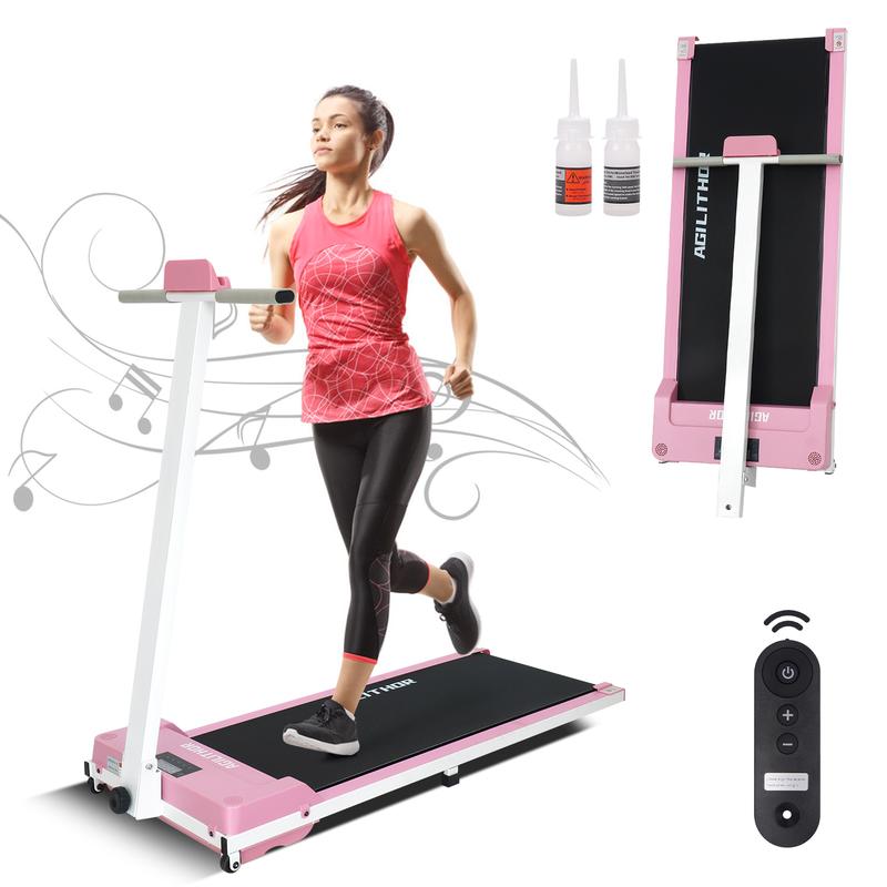 Foldable Walking Mat With T-shaped Handle, 2 In 1 Under Desk Walking Mat Treadmill, Portable Folding Treadmill For Office And Home walking  pad 5