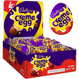 Cadbury Creme Eggs Milk Chocolate Filled With Creamy Filling, Snack Dessert Sugar Bonbon Easter Sweet