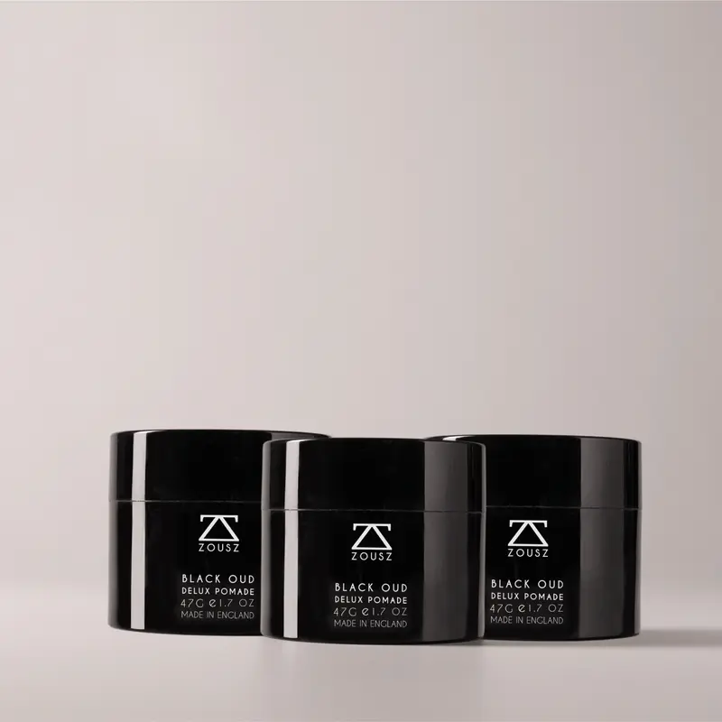 ZOUSZ Black Oud Deluxe Pomade for Men - Medium to Strong Hold with Aloe Vera and Organic Moisturizers - Vegan and Cruelty-Free - Luxury Hair Care 4