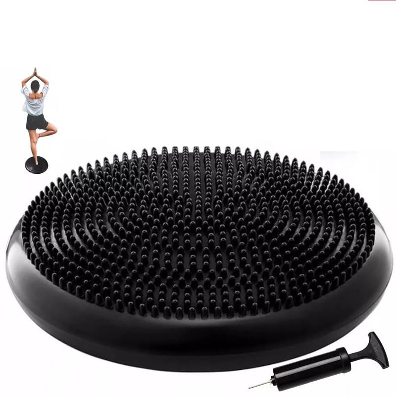 Inflatable Balance Cushion Stability Disc Wobble Balance Board with Free Pump - Exercise Equipment 0
