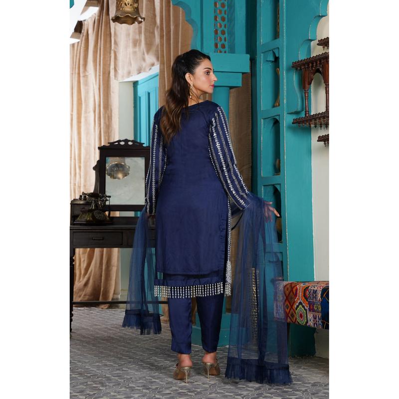 Mahham Luxury Collection  Navy Blue D-12 6