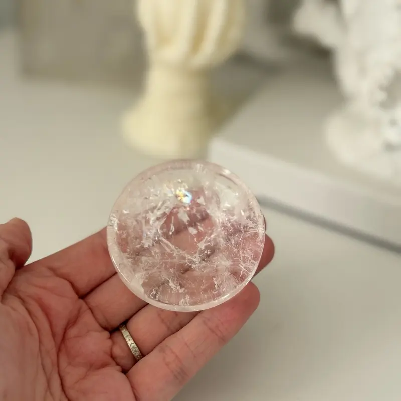 Clear Quartz Bowl Crystal Gemstone Home Decor 2