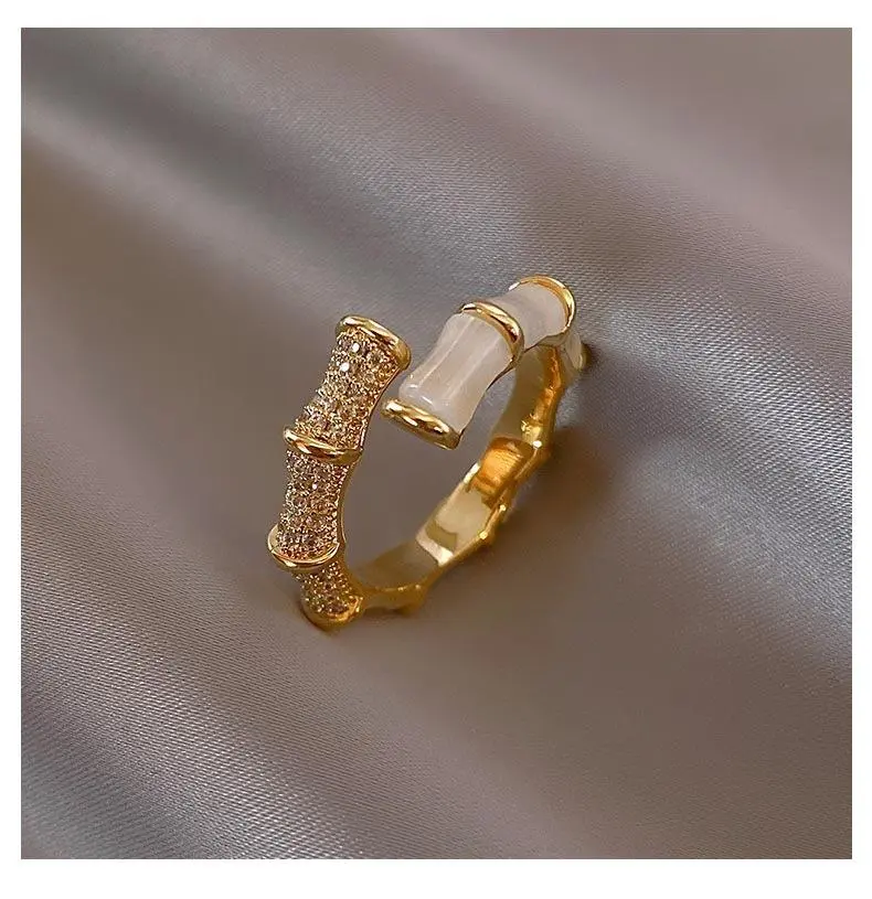 Pearl Gold Adjustable Ring Auspicious Daily Beautiful Women's jewellery