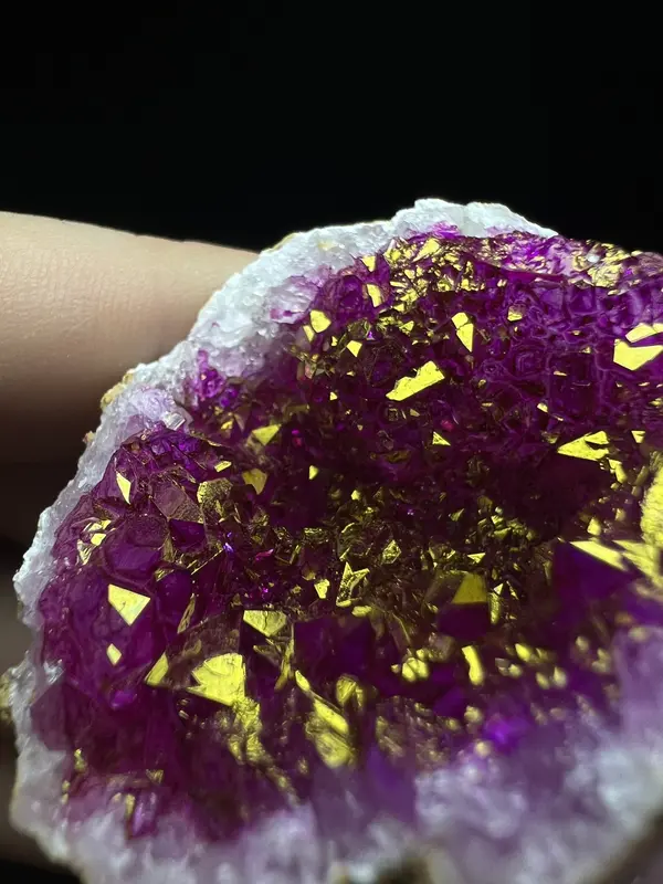Medium Dyed Pink Clear Quartz Crystal Geode- Sold Individually, Home Décor, Crystal Healing, Gift 2