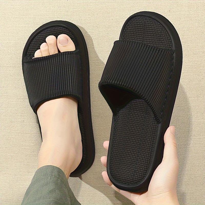 Product Introduction of Comfortable Soft Soled Slippers, Non-slip Couple Indoor Home Shower Sandals for Men and Women, Easy to Clean Flip Flops 3