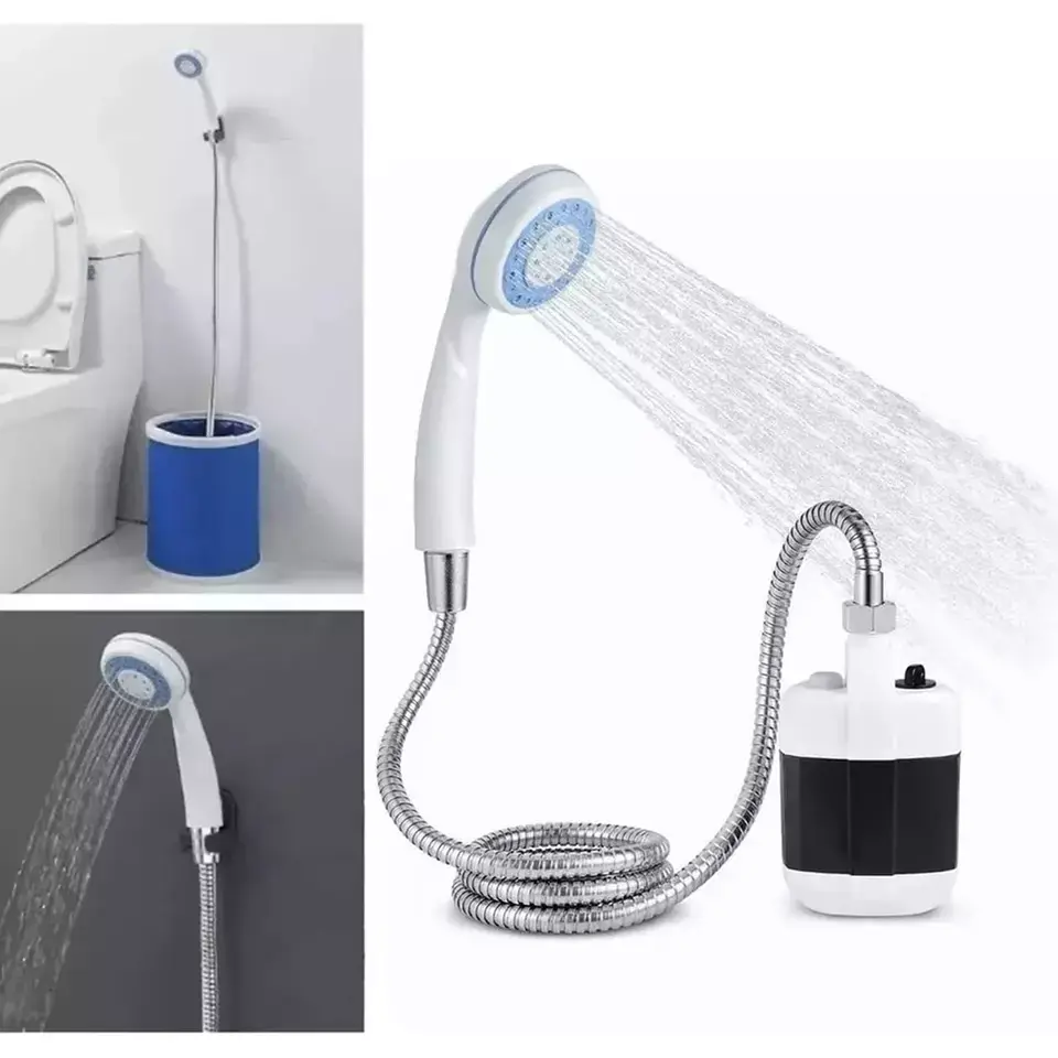 Camping Shower USB Portable Rechargeable Electric Shower Pump for Hiking Outdoor