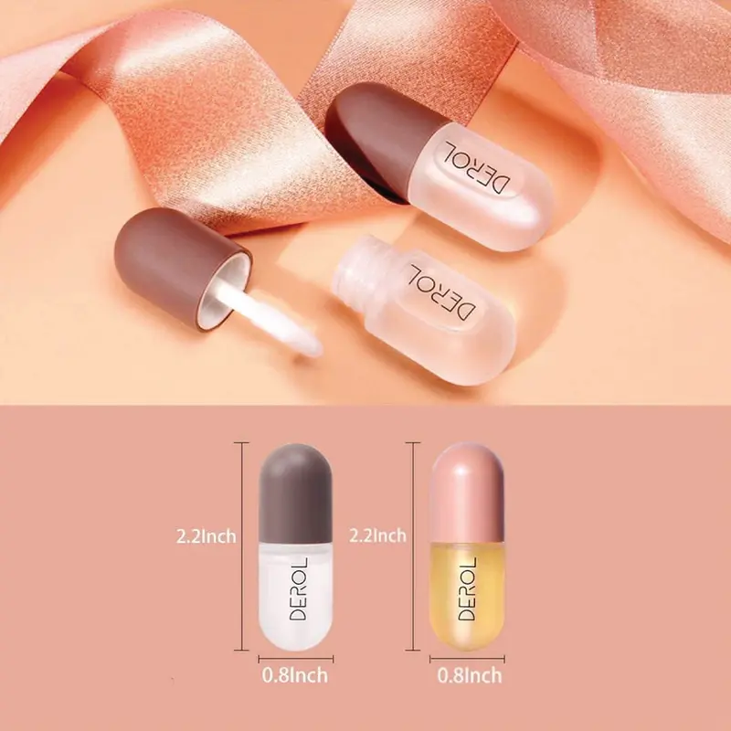 2PCS Lip Plumper Set, Natural Hydrating Lip Enhancer and Lip Care Serum, Day & Night Care for Plumping and Moisturizing Lips, Double Effect Lip Gloss, Lip Enhancer For Fuller Hydrated Beauty Lips 6