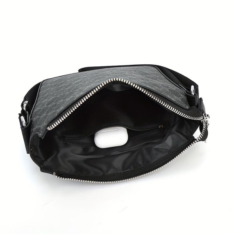 1 pza bolso bandolera Retro de PU, bolso de hombro de moda Simple, opción Ideal para regalo, para hombre de negocios 6