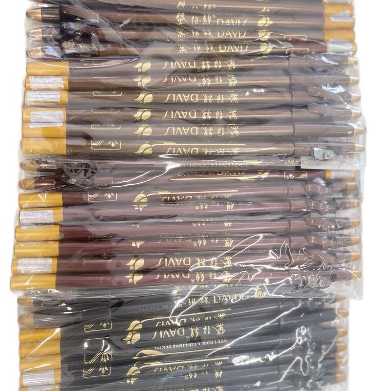 3pcs Davis Eyebrows Pencil Lip Eyeliner Long Lasting Waterproof - Makeup for Beautiful Eyebrows and Lips - Lipliner 3