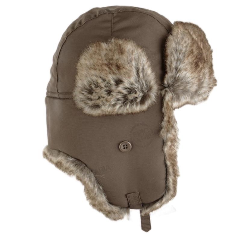 Winter Hats for Men and Women - Fashionable and Warm TASLAN USHANKA TRAPPER HAT - MID-BROWN 3