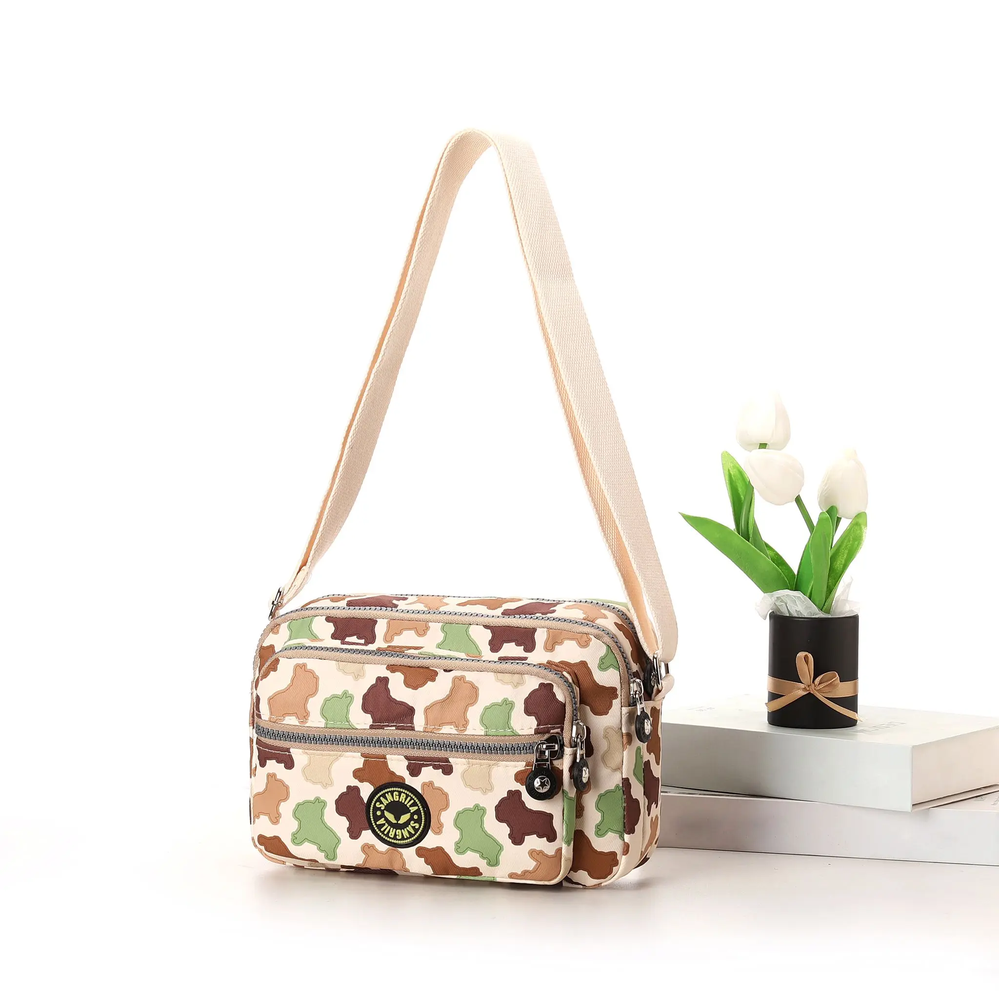 Pug Dog Cross Body Camera Style Bag