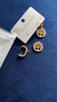 Product Review of 1 Pair Fashionable Tree of Life Design Dangle Earrings, Floral Engraved Design Drop Earrings, Fashion Jewelry for Women from M**k 1
